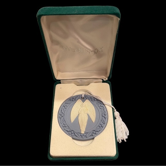 Wedgwood Holiday Wedgwood Jasperware Christmas Angel Ornament In